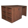 thumbnail image 1 of Regency Legacy Stand Up 2 Desk/ Storage Cabinet/ Lateral File Quad with Bookcase End- Cherry, 1 of 5