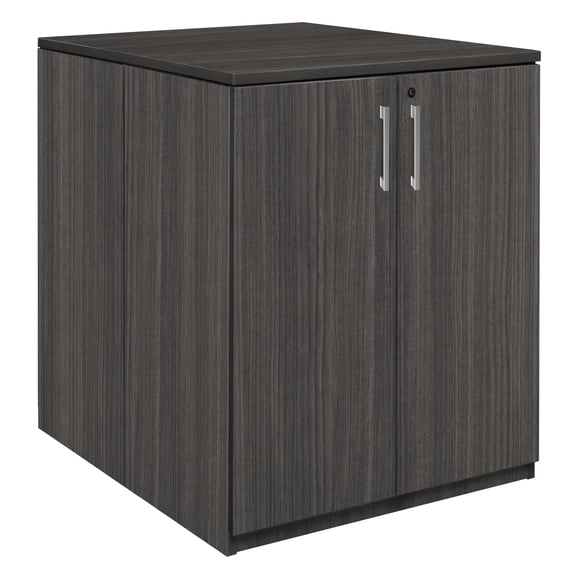 Legacy Stand Up Back to Back Storage Cabinet/ Desk- Ash Grey