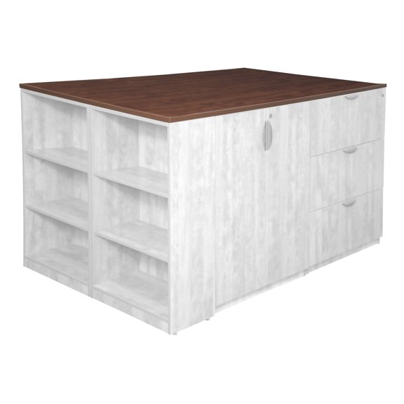 Regency Legacy Stand Up Quad with Bookcase End Top- Cherry