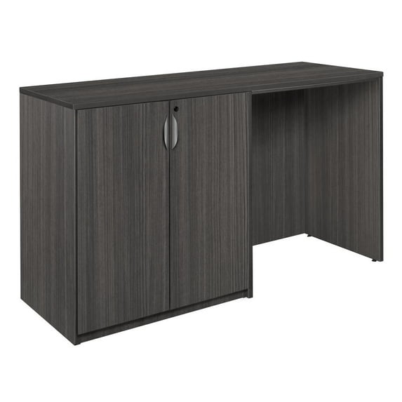 Legacy Stand Up Side to Side Storage Cabinet/ Desk- Ash Grey