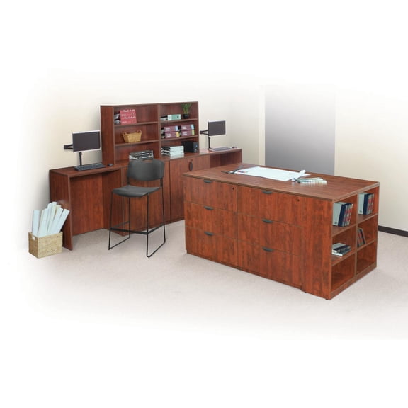 Regency Legacy Stand Up Side to Side Storage Cabinet/ Desk- Cherry