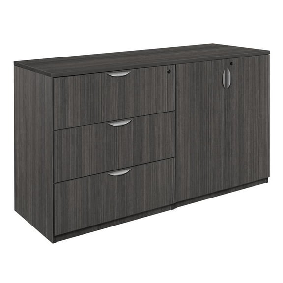 Legacy Stand Up Side to Side Storage Cabinet/ Lateral File- Ash Grey