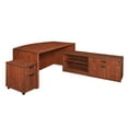 thumbnail image 1 of Regency Legacy Traditional 71" L-Shape Melamine Portable Corner Desk, Cherry, 1 of 8