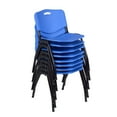 thumbnail image 1 of Regency M Lightweight Stackable Sturdy Breakroom Chair (8 pack)- Blue, 1 of 6