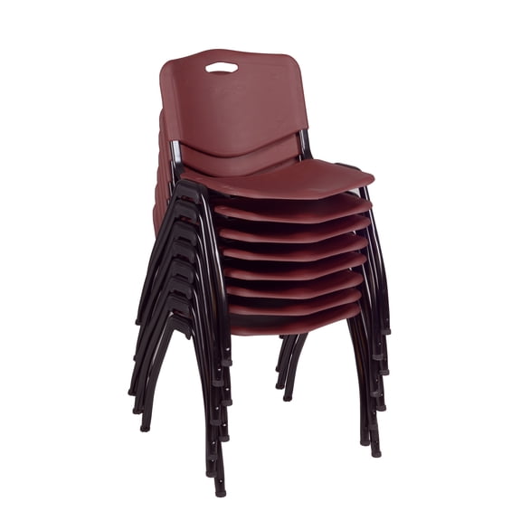 Regency M Stack Chairs,Burgundy,PK8 4700BY8PK