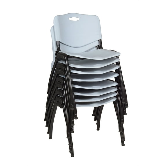 Regency 'M' Stack Chair (8 pack)- Grey