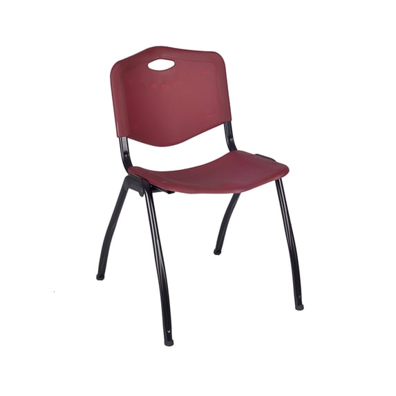 'M' Stack Chair- Burgundy