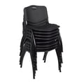 thumbnail image 1 of Regency M Lightweight Stackable Sturdy Breakroom Chair (8 pack)- Black, 1 of 2
