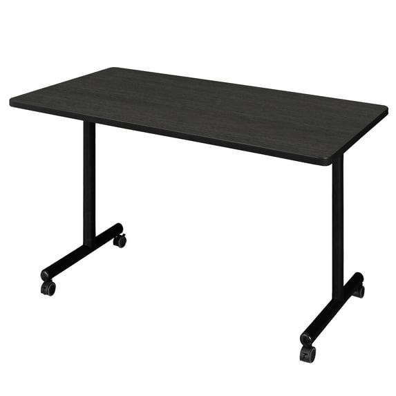 Regency Kobe 48" x 24" Mobile Training Table- Ash Grey