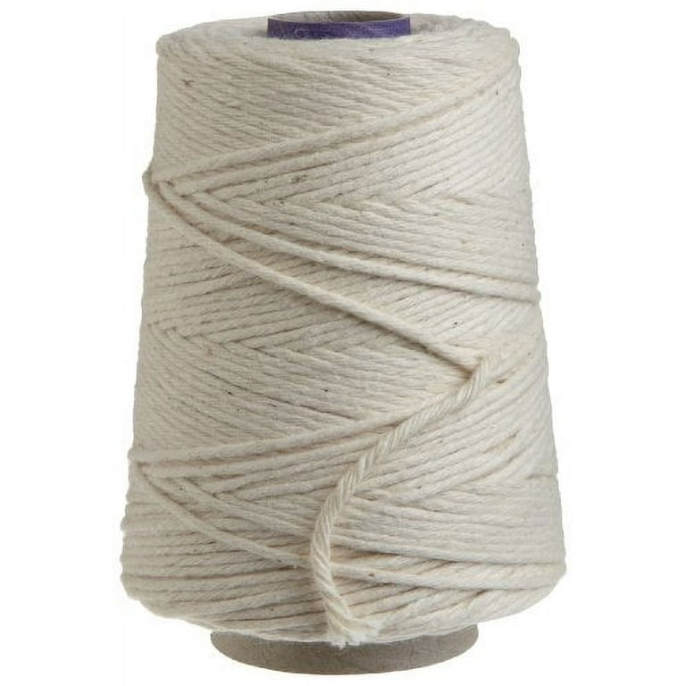 100% Cotton Butchers Cooking Twine 2mm 27 Ply Kitchen String Food Prep Natural White / 2 mm x 50 ft