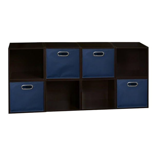 Regency Niche Cubo Eight Cube Storage Unit with Four Foldable Fabric ...