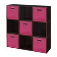 Regency Niche Cubo Storage Set of 9 Cubes and 5 Canvas Bins Truffle