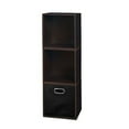thumbnail image 1 of Niche Cubo Storage Set - 3 Cubes and 1 Canvas Bin- Truffle/Black, 1 of 3