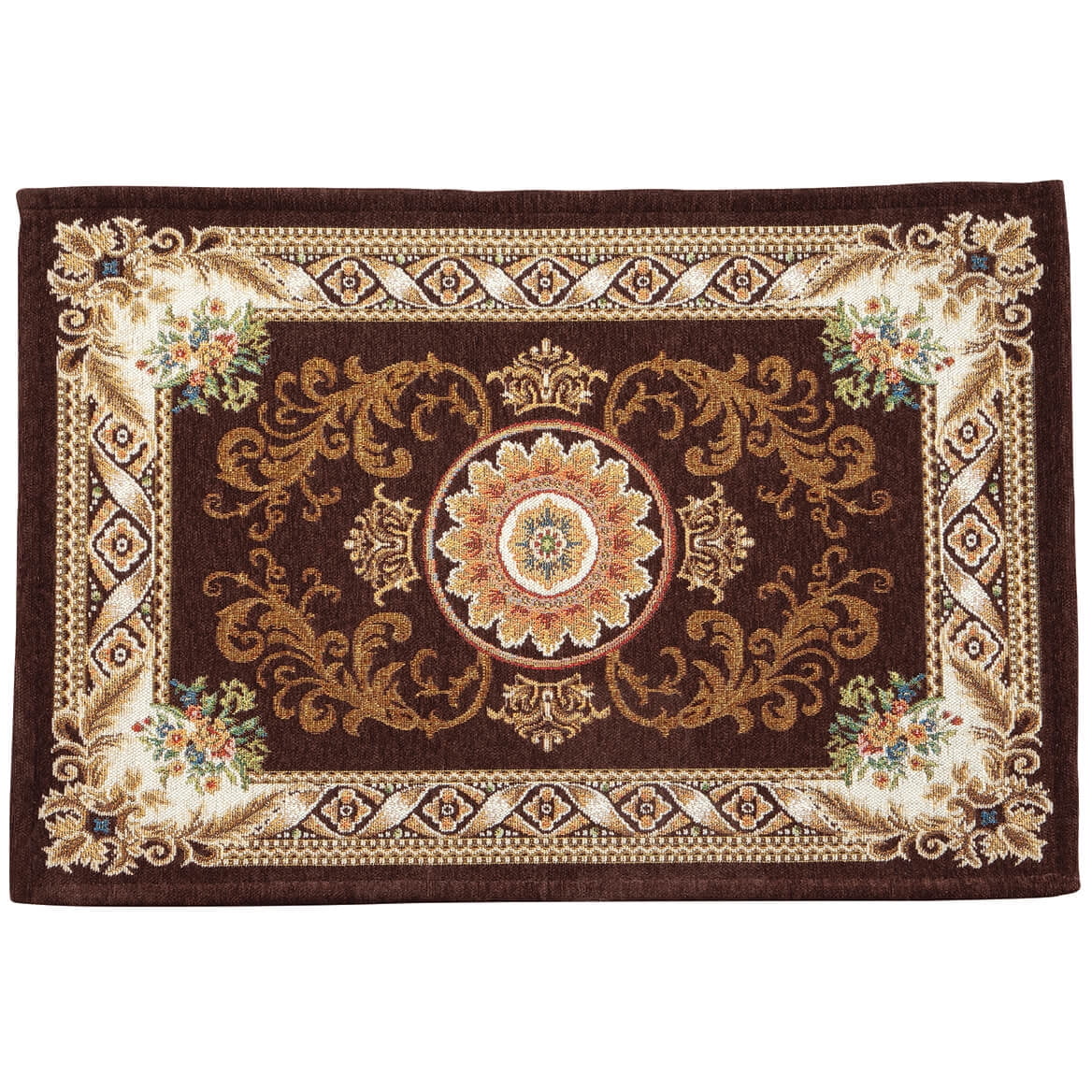 Rich Rug Regency Non-Slip Rug, Rich Color Design, Floral Details, Home Décor ...