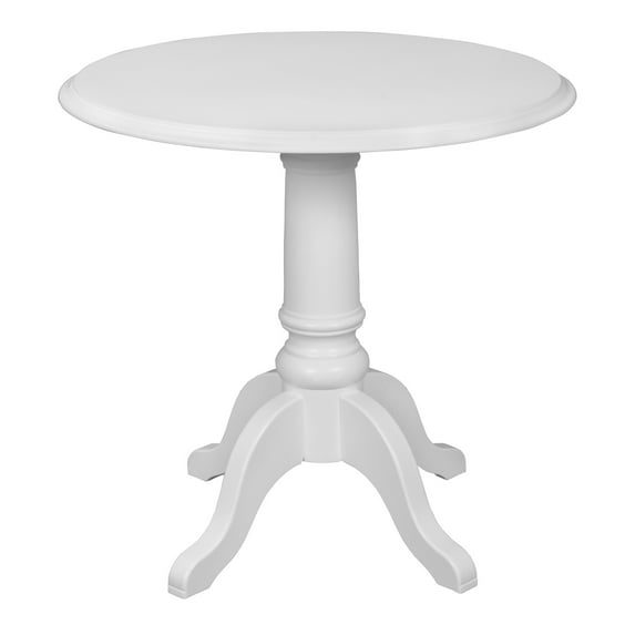 Regency Prestige 30 in. Round Queen Anne Dining Table- White