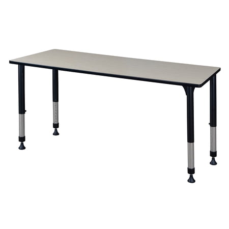 Regency Rectangular Activity Table 72" x 30" Height Adjustable Maple (MT7230PLAPBK)