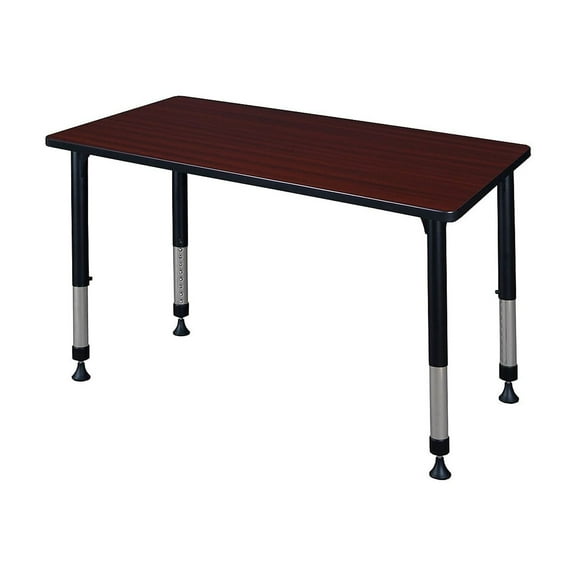 Regency Kee 42 x 30 in. Height Adjustable Classroom Activity Table- Mahogany