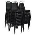 thumbnail image 1 of Regency Dining Cushioned Restaurant Stackable Chair (40 pack)- Black, 1 of 6