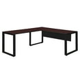 thumbnail image 1 of Regency STLDS723048MHBK 72 x 30 in. Structure L-Desk Shell with 48 in. Return, Mahogany & Black, 1 of 3