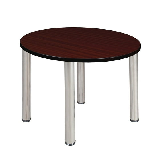 Regency Seating 36" Round Table with Chrome Post Legs