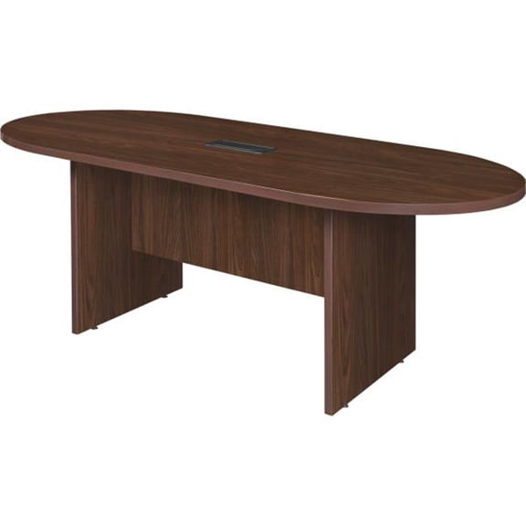Regency Seating B3195461 Regency Legacy Racetrack Conference Table with Charging Port, Neo Walnut - 71 x 35 x 29 in.