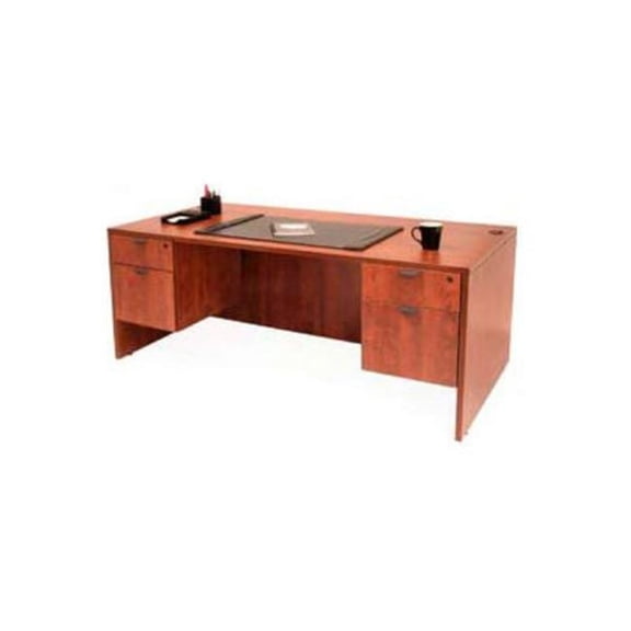 Regency Seating F11576CH Manager Series Regency 71 in. Desk with Hanging Peds - Cherry