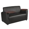 thumbnail image 1 of Supernova Tablet Arm Loveseat- Black/Java, 1 of 7