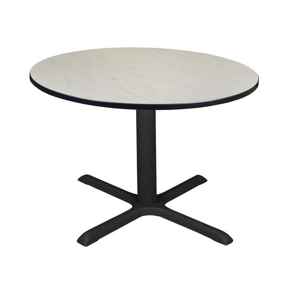 Regency Large 48 in. Round X-Base Breakroom Table- Maple