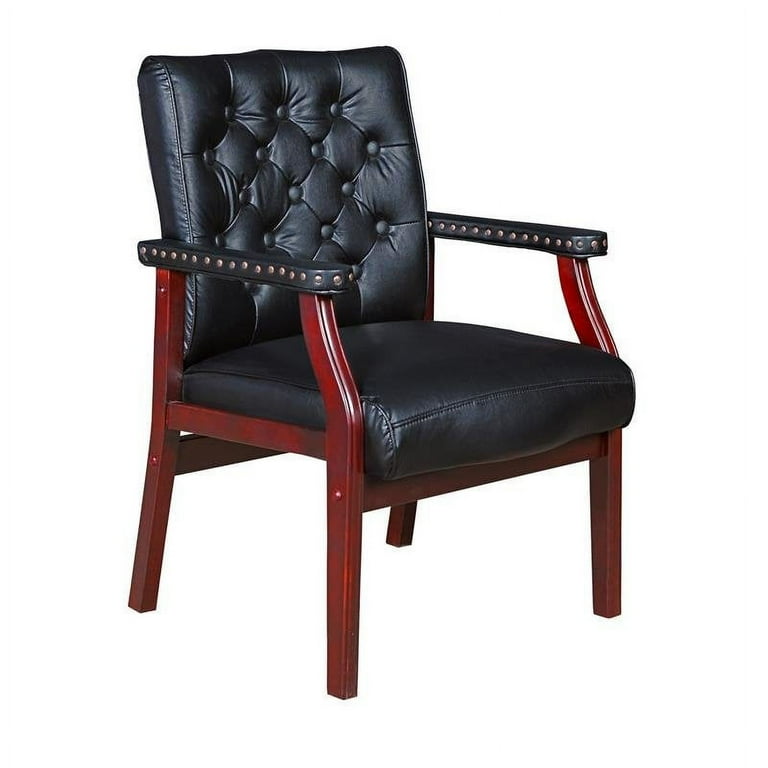 Regency Traditional Button Tufted Ivy League Side Guest Chair in