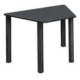 thumbnail image 1 of Regency Trapezoid 36 x 23 x 19 Learning School Desk- Grey Top Black Legs, 1 of 8