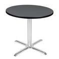 thumbnail image 1 of Regency Via 30" Round X-Base Table- Grey/Chrome, 1 of 3