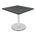 thumbnail image 1 of Regency Via 36" Square Platter Base Table- Grey/Chrome, 1 of 4