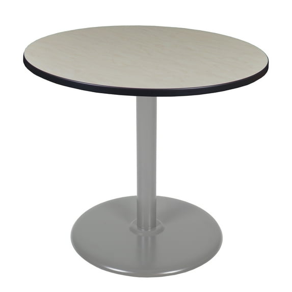 Regency Via 42" Round Platter Base Table- Maple/Grey