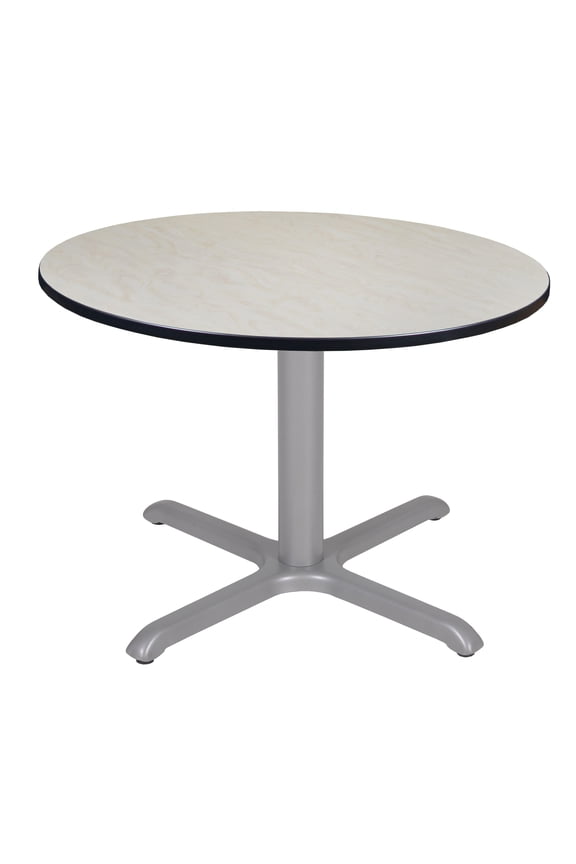 Via 48" Round X-Base Table- Maple/Grey