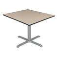 thumbnail image 1 of Regency Via 48" Square X-Base Table- Beige/Grey, 1 of 4