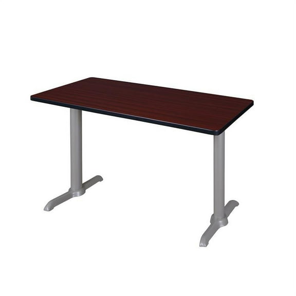 Regency Via 48 inch x 24 inch Training Table in Mahogany and Grey