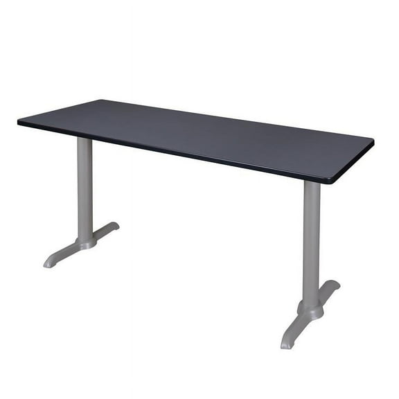 Regency Via 66" x 24" Training Table- Grey/Grey