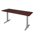thumbnail image 1 of Regency Via 66" x 24" Training Table- Mahogany/Grey, 1 of 3