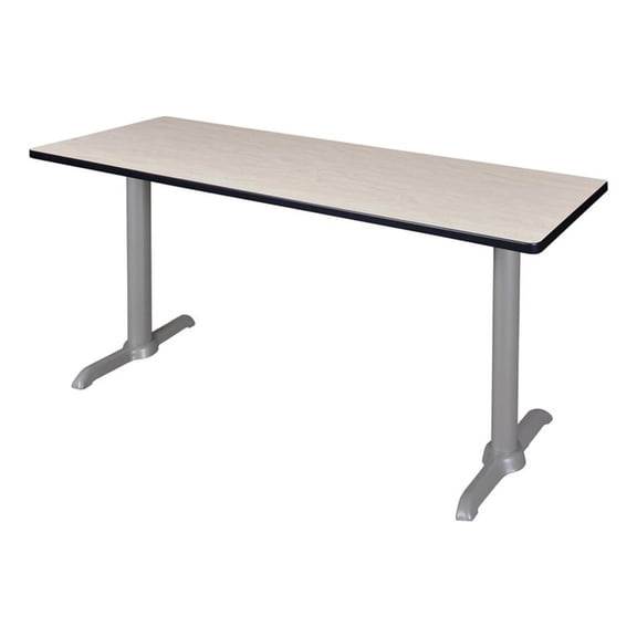Regency Cain 66" x 24" Training Table- Maple/ Grey Base