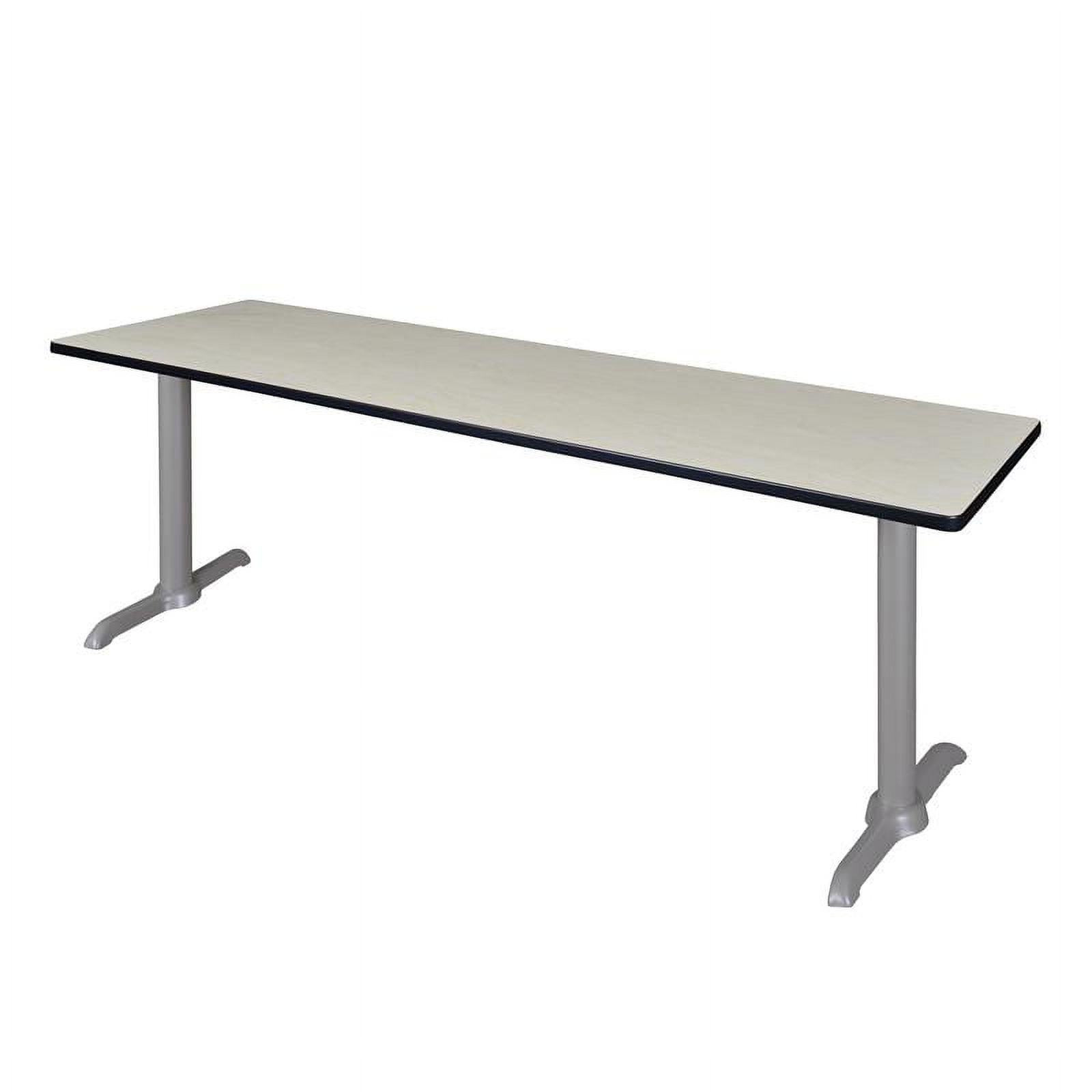 Regency Via 84 inch x 24 inch Training Table in Maple and Grey ...