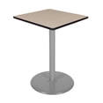thumbnail image 1 of Regency Via Cafe High 30" Square Platter Base Table- Beige/Grey, 1 of 4