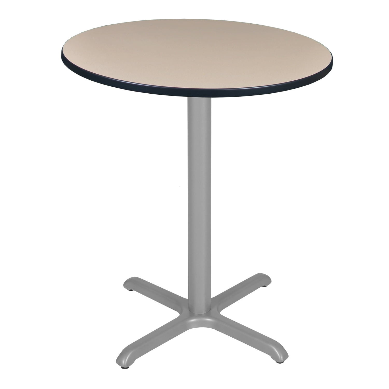 Regency Via Cafe High 36in. Round X-Base Table- Beige/Grey - Walmart.com