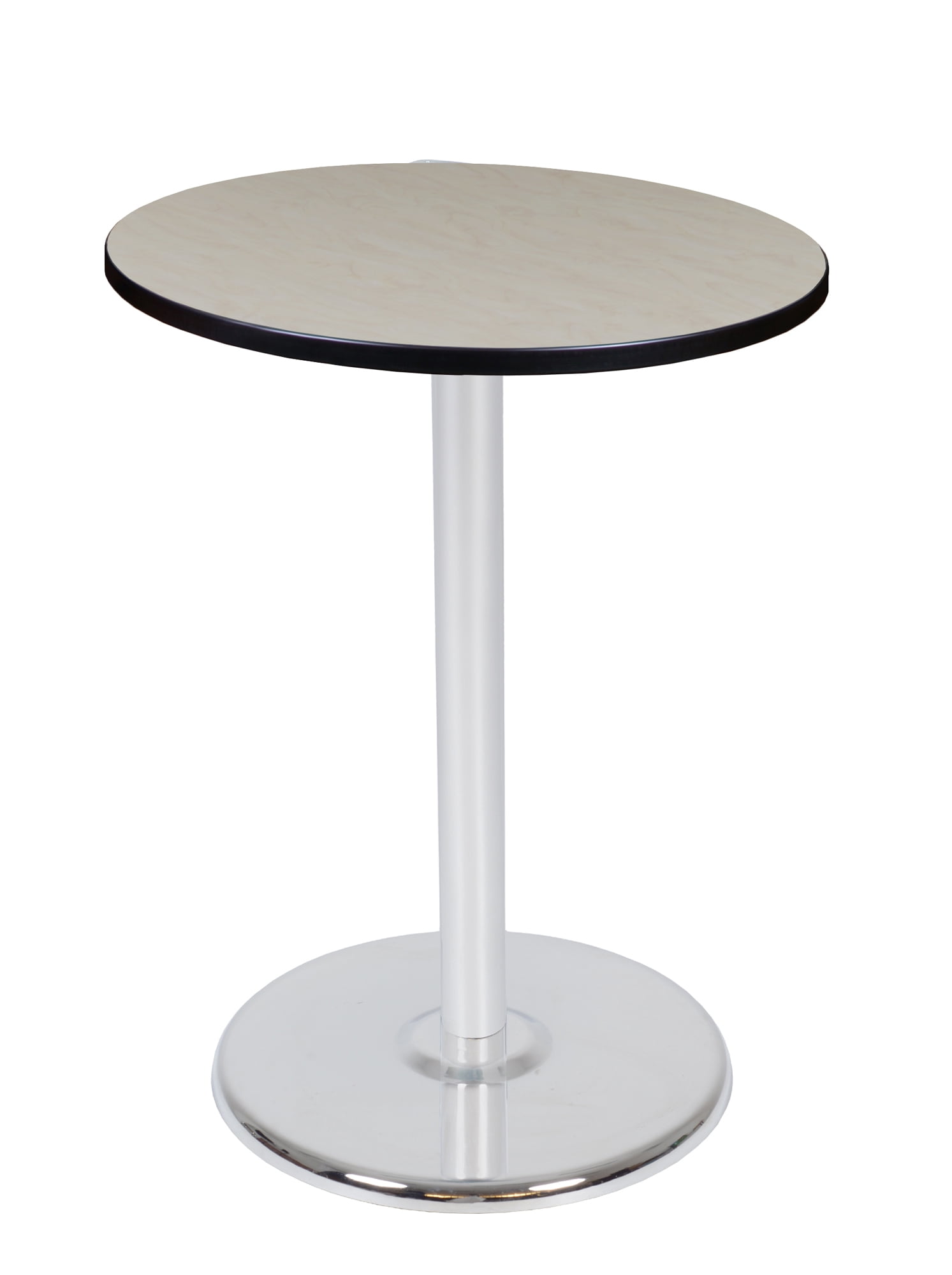 Regency Via Cafe High Small 30 in. Round Platter Base Table- Maple Top ...