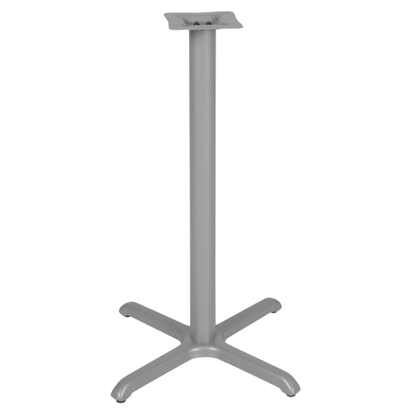 Regency Via Cafe High X-Base for 36in. Table Tops with Grey Finish