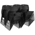 thumbnail image 1 of Romig Zeng 400lb Capacity Armless Stackable Chair – Ultra-Compact, Heavy-Duty Metal Frame with Durable Plastic Seat, Space-Saving & Versatile for Offices, Classrooms & Events (Black, 50 Pack), 1 of 7