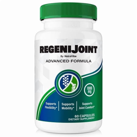 RegeniJoint Capsules – Natural Joint Support Formula for Flexibility, Mobility & Confidence in Movement | Daily Formula for Comfort, Recovery & Active Lifestyle (60 Capsules)