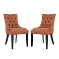 thumbnail image 1 of Modway Regent Dining Side Chair Fabric Set of 2 in Orange, 1 of 5