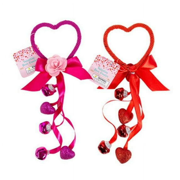 Regent Products  11 in. Valentine Bells & Foam Hearts Door Greeter with Rose & Bow, 2 Assorted Color
