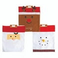 thumbnail image 1 of Regent Products  23 x 18 in. Gift Sack Felt Drawstring Santa Snow Deer with Christmas Header, 3 Assorted Color, 1 of 1