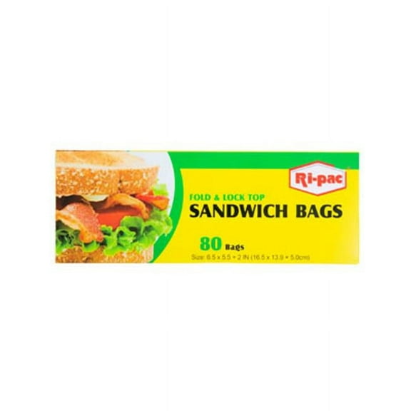 Regent Products 27080 Storage Bags Fold Top Sandwich Box - 80 Count